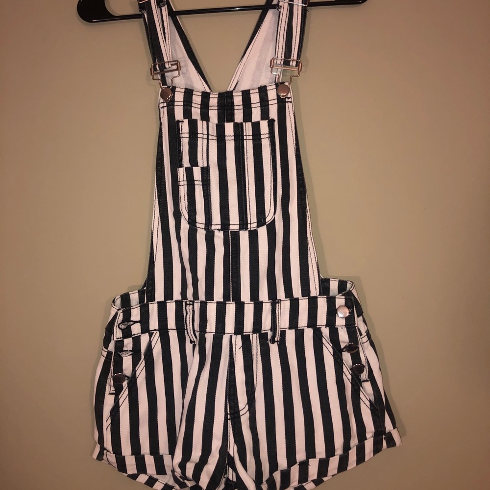 Black and White Overalls